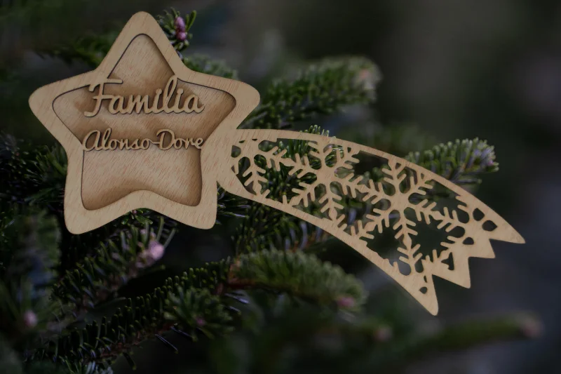 Estrellas de navidad personalizada diseño fugaz