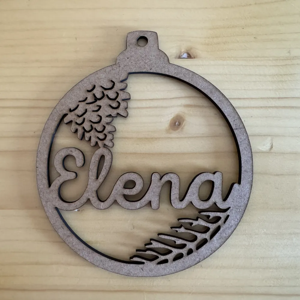 Bola Navidad Personalizada Rama