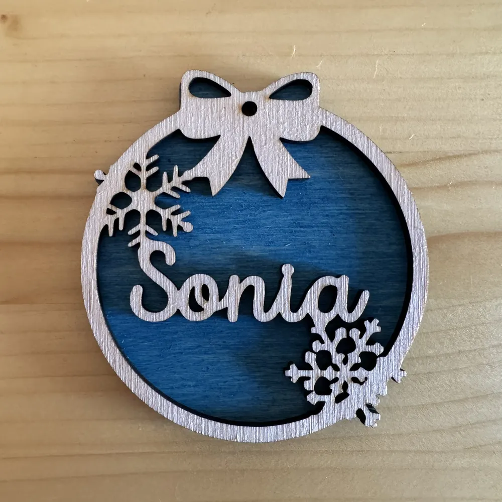 Bola de navidad personalizada a color