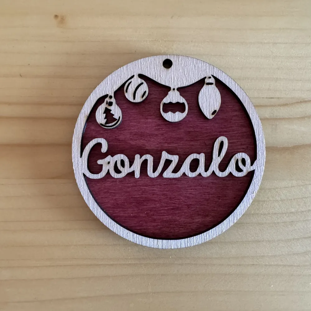 Bola de navidad personalizada a color