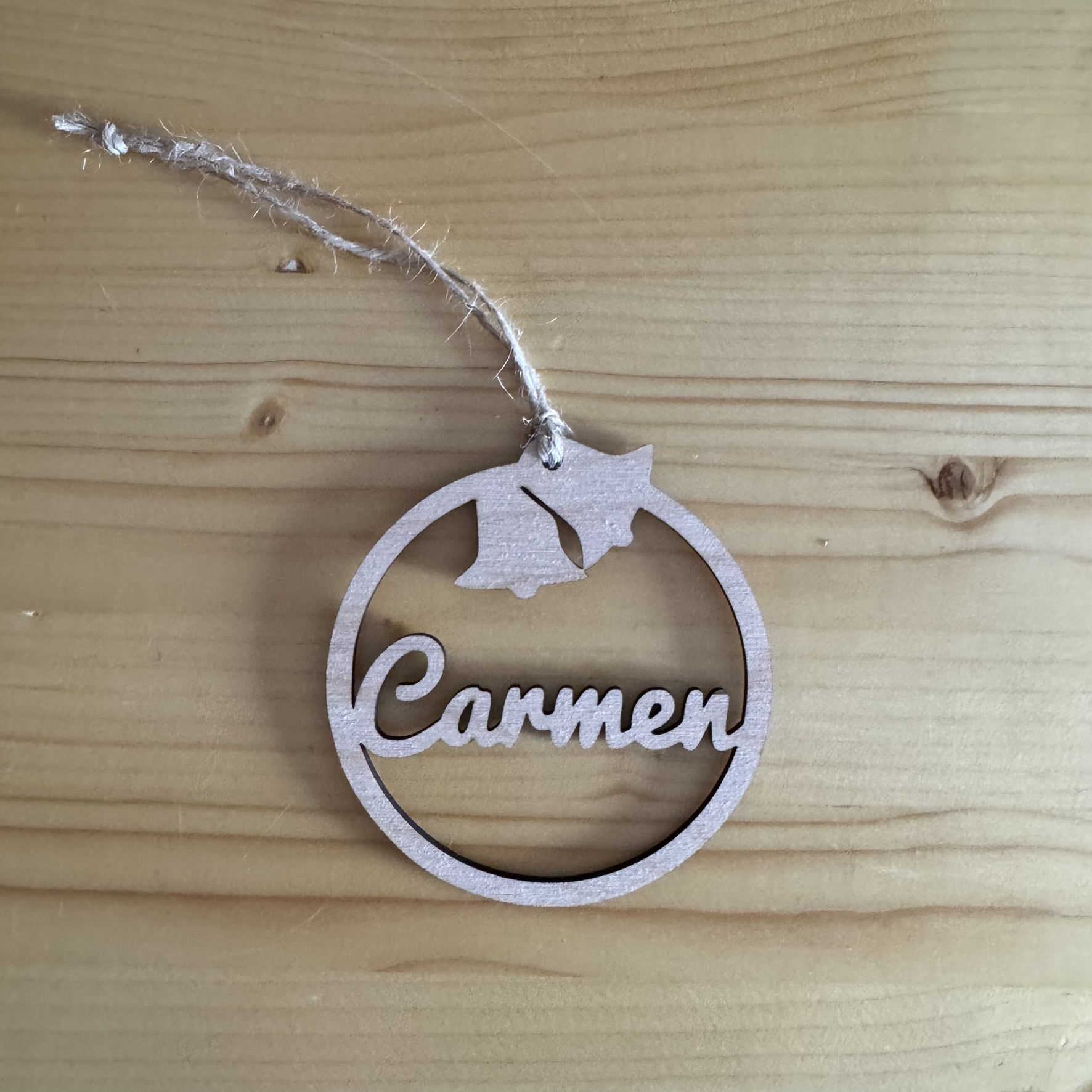 Bola de Navidad Personalizada simple Campanas