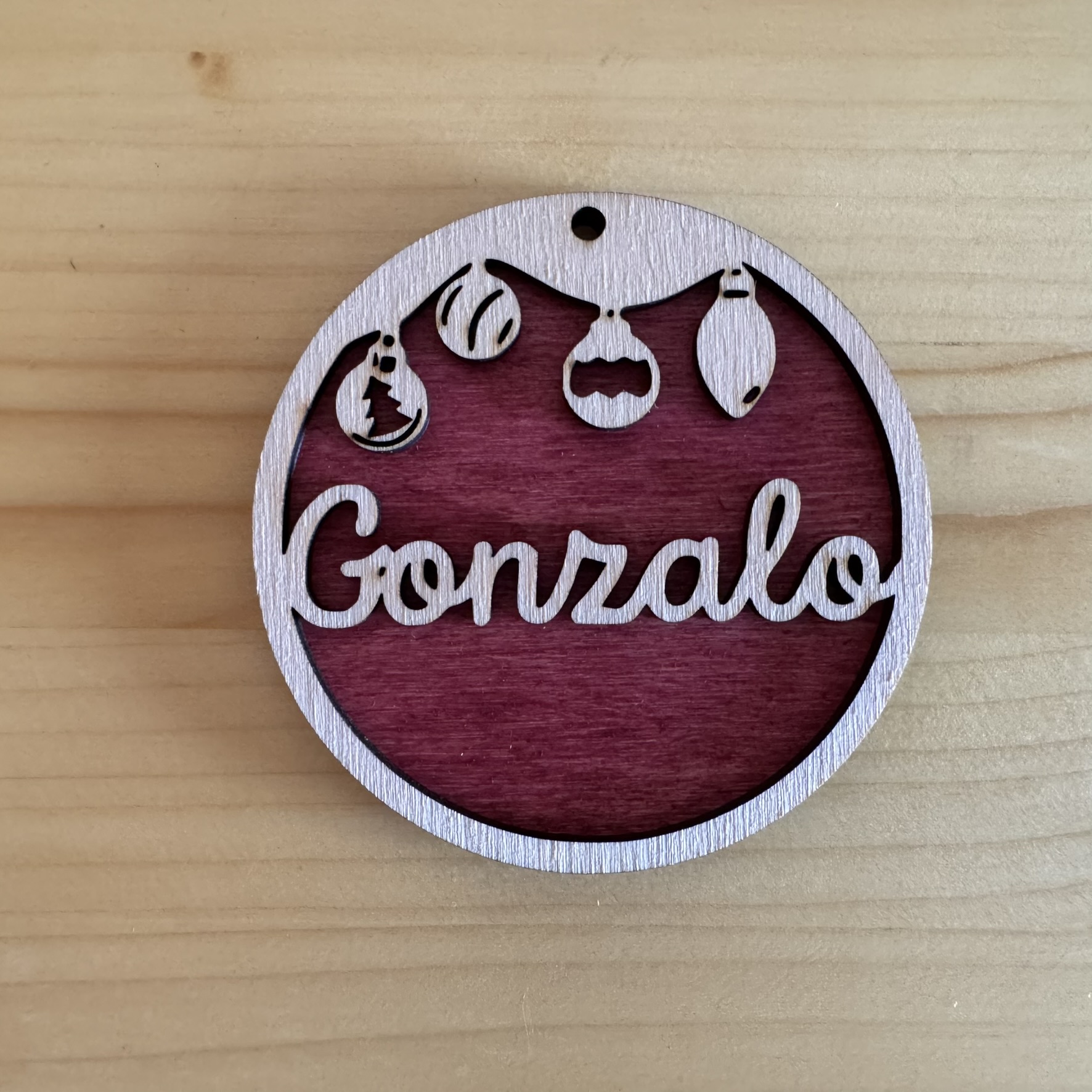 Bola de Navidad Personalizada Lazo